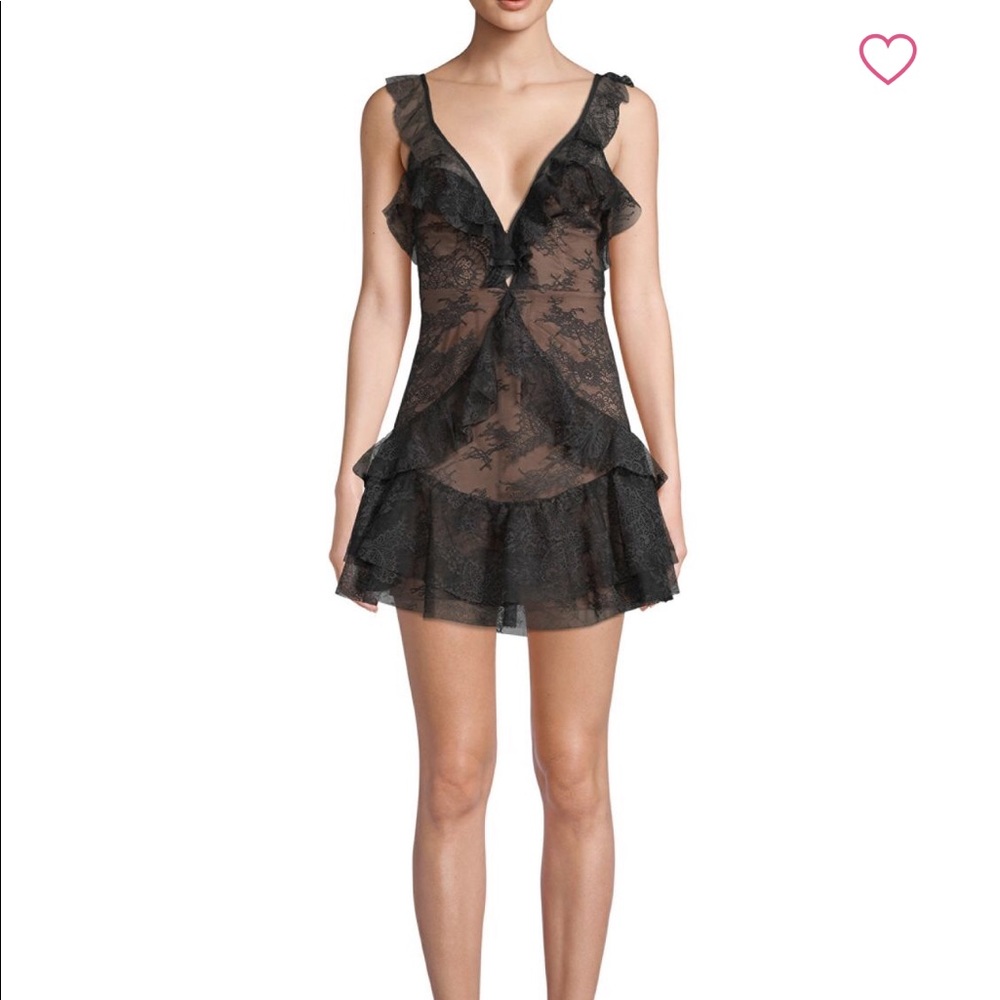 For Love And Lemons Poppy Lace Mini Dress L
